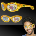 Custom Yellow LED Billboard Sunglasses